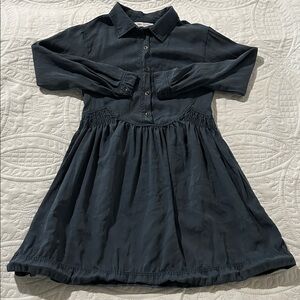 Kids Long-Sleeve Collared Dress - SZ: 9-10